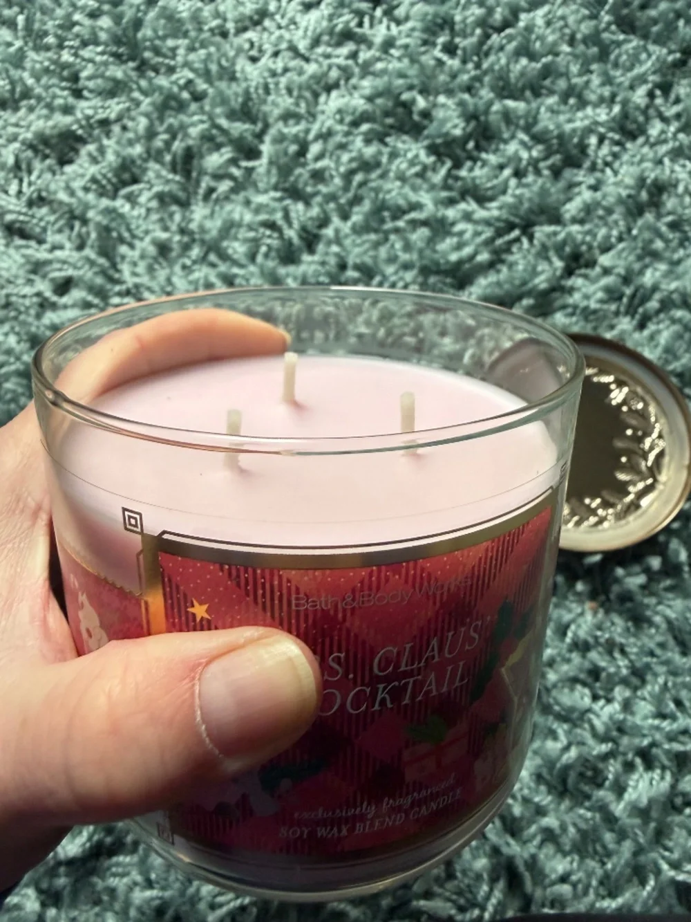 BNWT Bath and Body Works Mrs. Claus Cocktail Candle - Picture 3 of 4